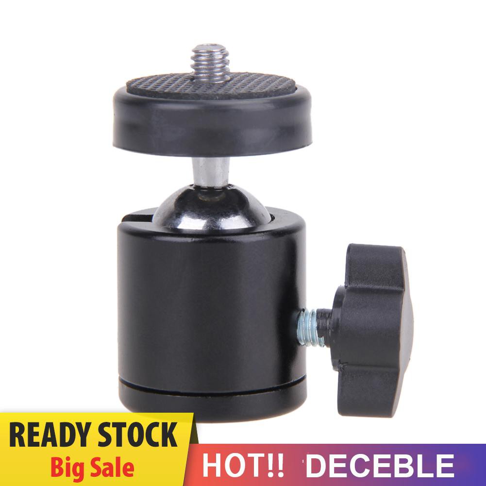 Deceble Mini Ball Head of 360 Swivel DSLR Camera Tripod Dsr +1/4&quot;Screw Mount Stand