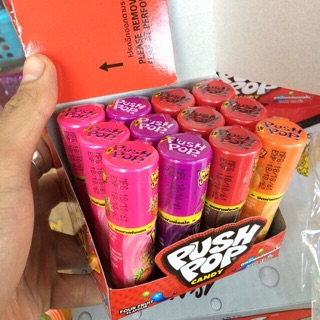 Hộp 12 Thỏi Kẹo Son PushPop 14g