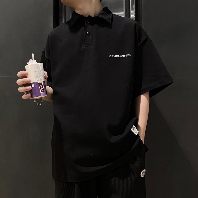 Áo thun polo SIMPLICITE’ form rộng unisex by COCCACH