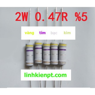 Điện trở công suất 2W 0.47Ohm - 10 con