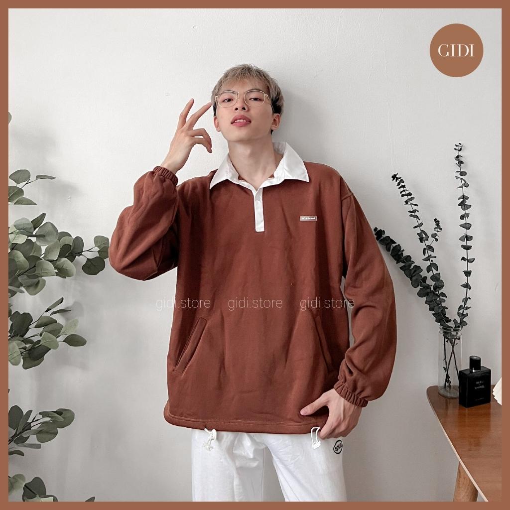 Áo Sweater POLO TAG Nam Nữ Unisex Form Rộng Vải Nỉ Bông dày dặn Phong Cách Ulzzang