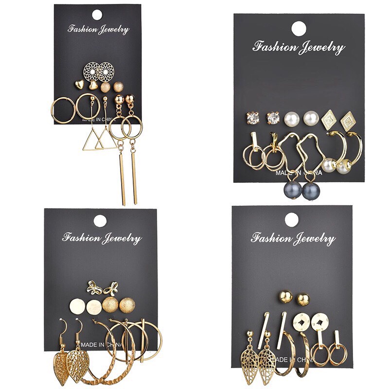 Set Bông Tai Boho 2 Cho Nữ Cao Cấp ERASHOP 074682 - Sang Trọng, Vintage, Siêu Rẻ Đẹp