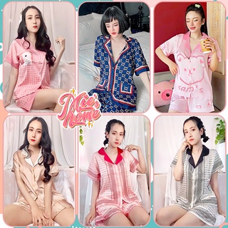Đồ bộ nữ mặc nhà,pijama lụa,đồ ngủ nữ-Mie