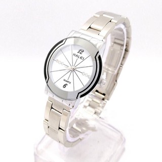 Đồng hồ halei nữ HL457 chính hãng dây kim loại không gỉ, chống nước chống xước, mặt tròn size 26mm sang trọng lịch lãm