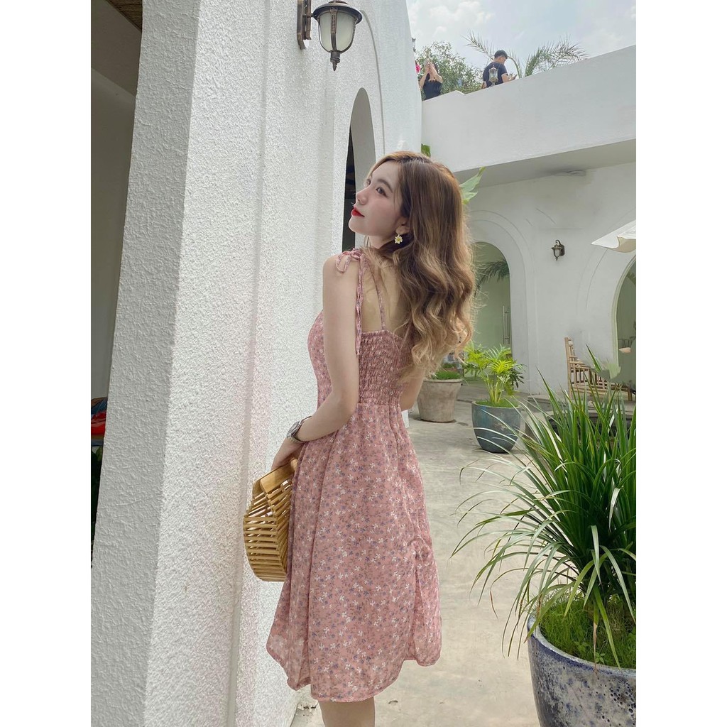 Mila Dress - Đầm 2 dây hoa