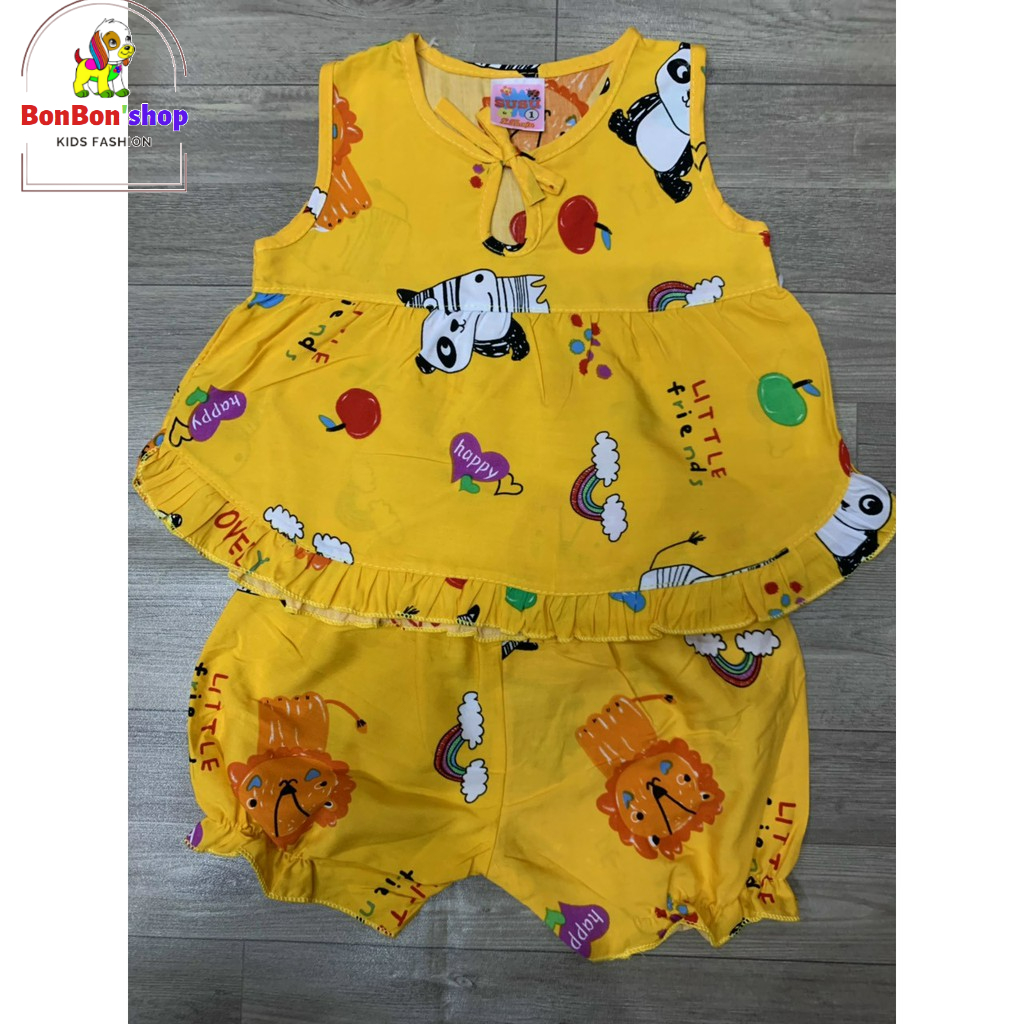 (BN06 GIẢM 50%) Quần áo cho bé gái 5 tháng đến 1tuổi, bộ tôn(lanh) cho bé nhí nhiều màu nhiều size