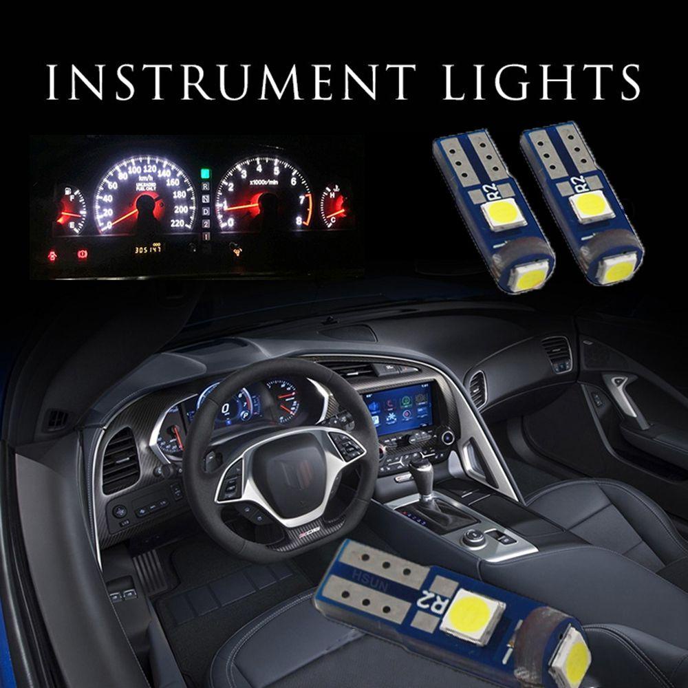 Set 10 Đèn LED Cảnh Báo Siêu Sáng 3030 Gắn Bảng Điều Khiển Dành Cho Ô Tô