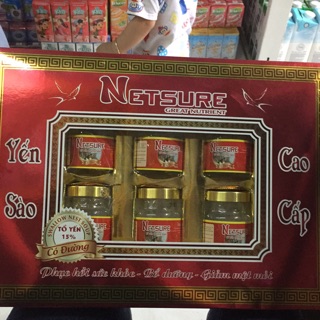 Yến sào Netsure - 1 hộp 6 hũ