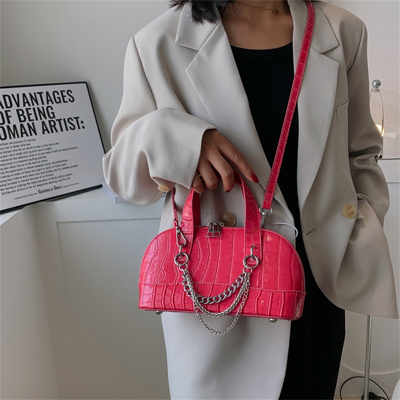 Túi Đeo Chéo Hình Vỏ Sò Bằng Đá Cổ Điển Dành Cho Bạn Nữ