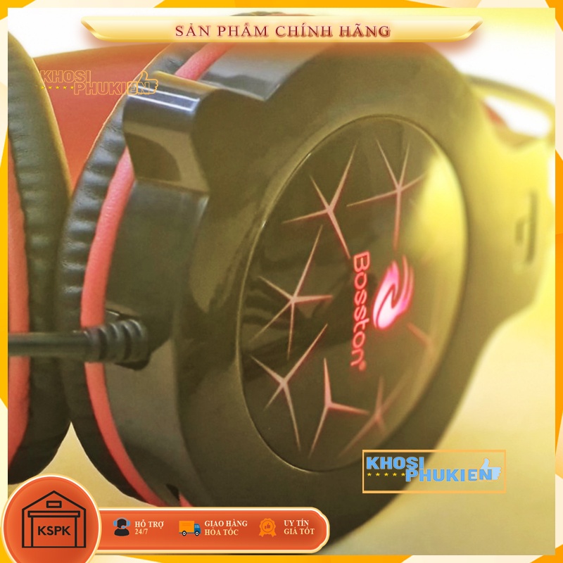 TAI NGHE CHỤP TAI CÓ MIC LED 7 MÀU GAMING KSPK TNGAHS09