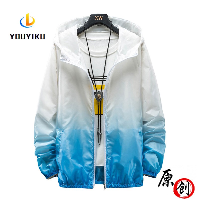 Áo Hoodie Tay Dài Chống Nắng Màu Sắc Gradient Độc Đáo