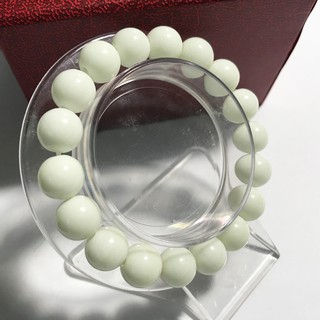 Vòng tay chuỗi hạt bạch ngọc đá trắng tự nhiên cho người mệnh Thủy và Kim 10 li ( 1cm) ngọc của VN
