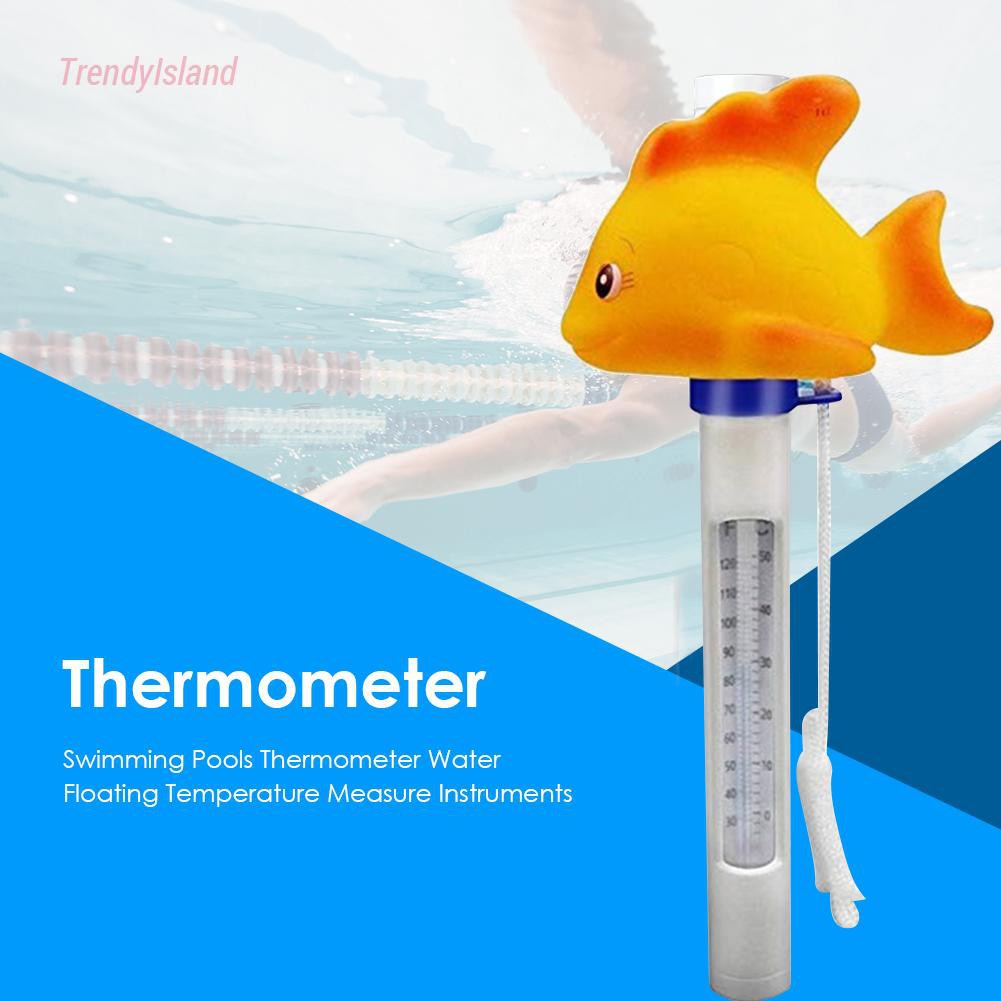 Portable Swimming Pool Goldfish Floating Thermometer Spa Hot Tub Water Temperature Measuring Meter