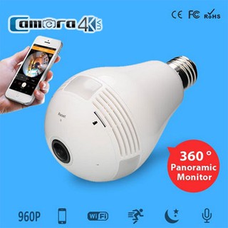 CAMERA HÌNH BÓNG ĐÈN PANORAMA VR960 - HÌNH ẢNH 960P XEM TRÊN ĐIỆN THOẠI