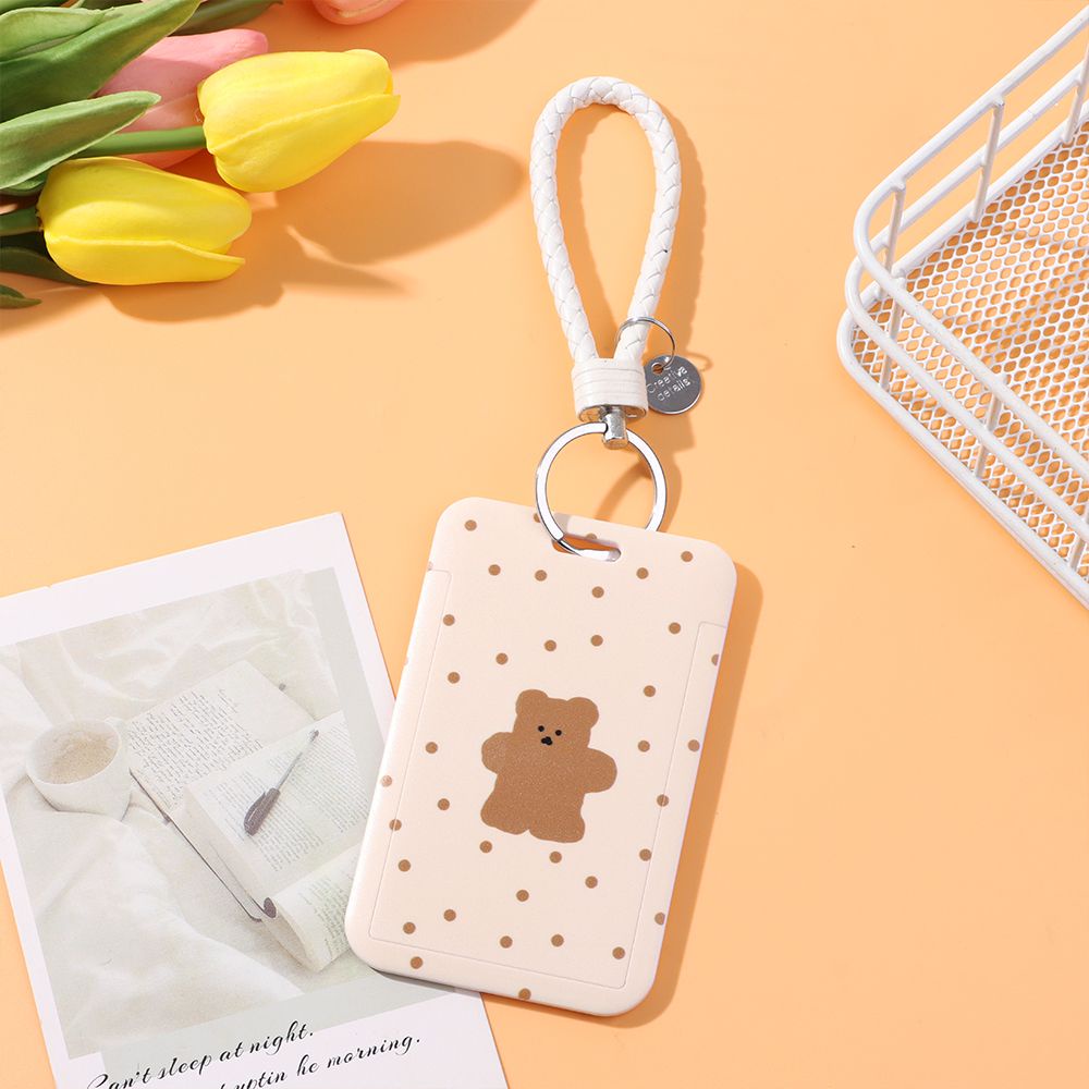 Vỏ đựng thẻ ID/thẻ ID bằng nhựa họa tiết hoạt hình dễ thương cho học sinh