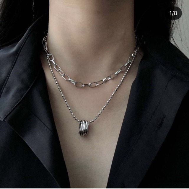 Vòng cổ 2 tầng cá tính