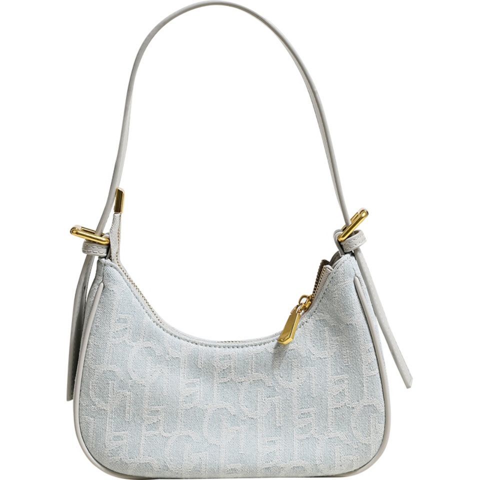 Túi đeo dưới cánh tay Chất Liệu Canvas Và Pu Phong Cách Retro Thời Trang Cho Nữ 2022