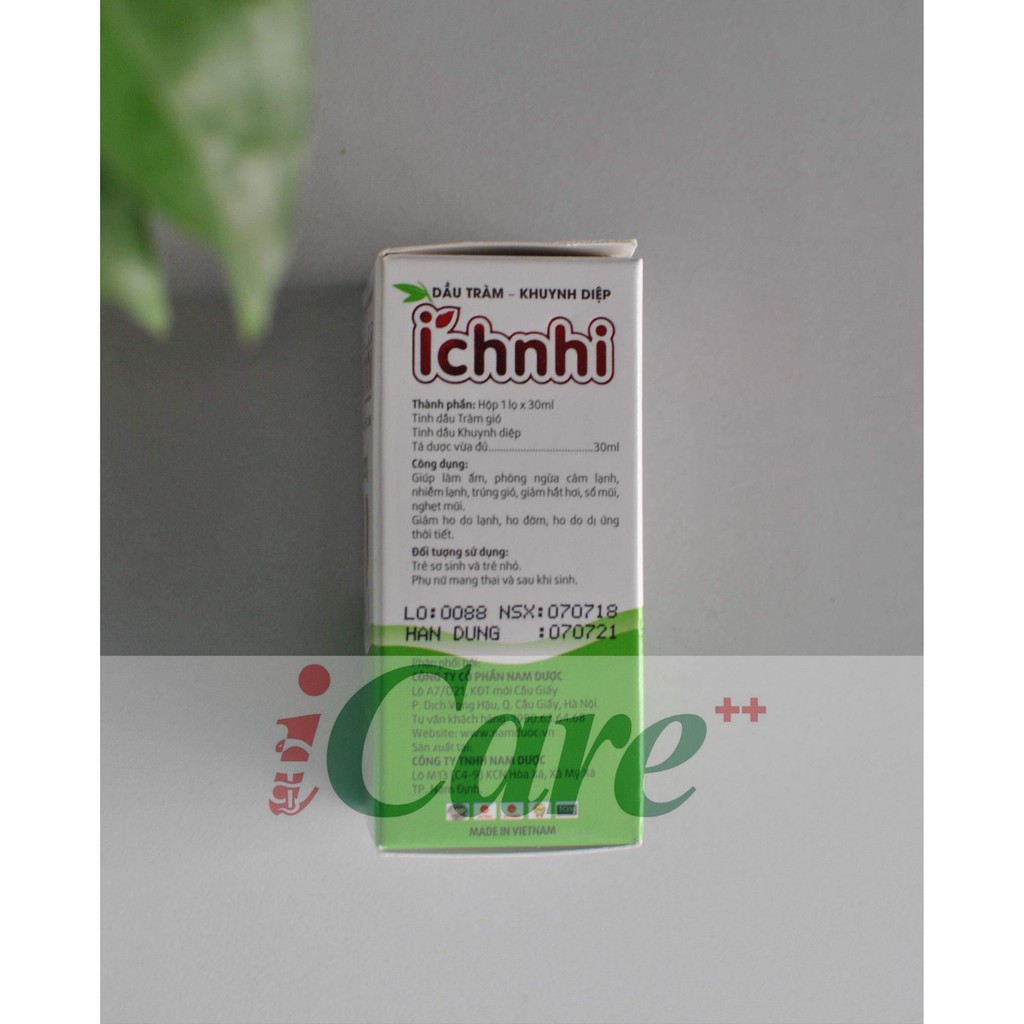 TINH DẦU TRÀM KHUYNH DIỆP ÍCH NHI 30ML