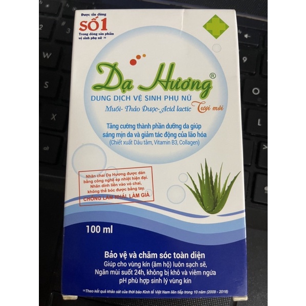 DUNG DỊCH VỆ SINH PHỤ NỮ DẠ HƯƠNG - HƯƠNG NHA ĐAM 100ML