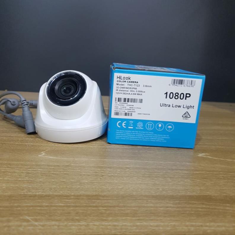 Camera Dome HDTVI hồng ngoại 2.0 Megapixel HILOOK THCT123 Hàng chính hãng