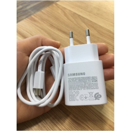 [KỊCH SÀN] Bộ sạc Samsung note 10 25W type c to type c , bộ sạc nhanh chính hãng chuẩn zin- Bh 12 tháng lỗi 1 đổi 1