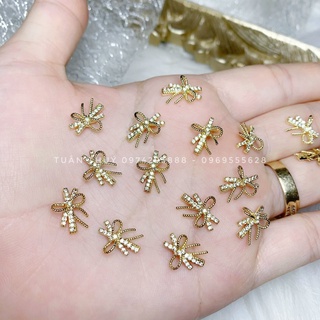 charm nơ gắn móng  trang trí móng tay (lẻ viên)