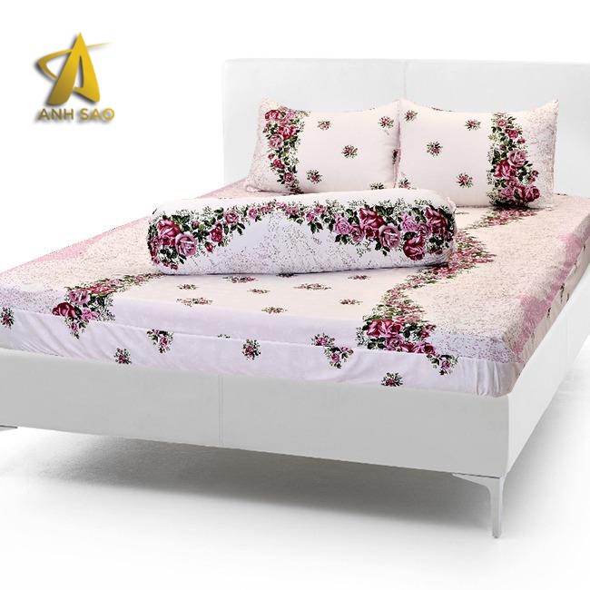 Bộ drap giường cotton Cao cấp Ánh Sao - bộ 3 món - nhiều màu để lựa chọn