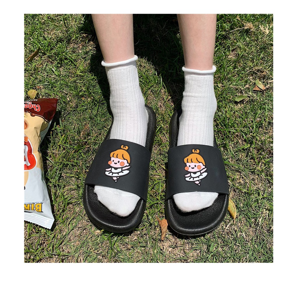 Dép nhóm bạn thân nữ quai ngang hình cô gái múa ba lê - US351