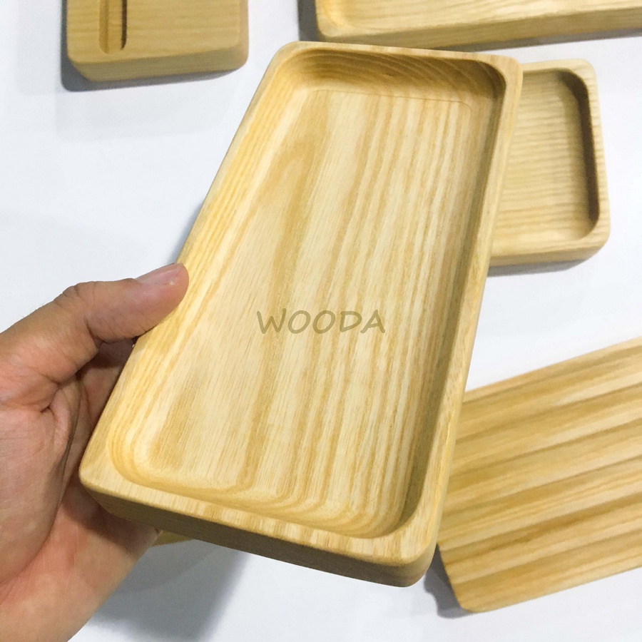 Bộ khay gỗ đa năng để bàn làm việc
