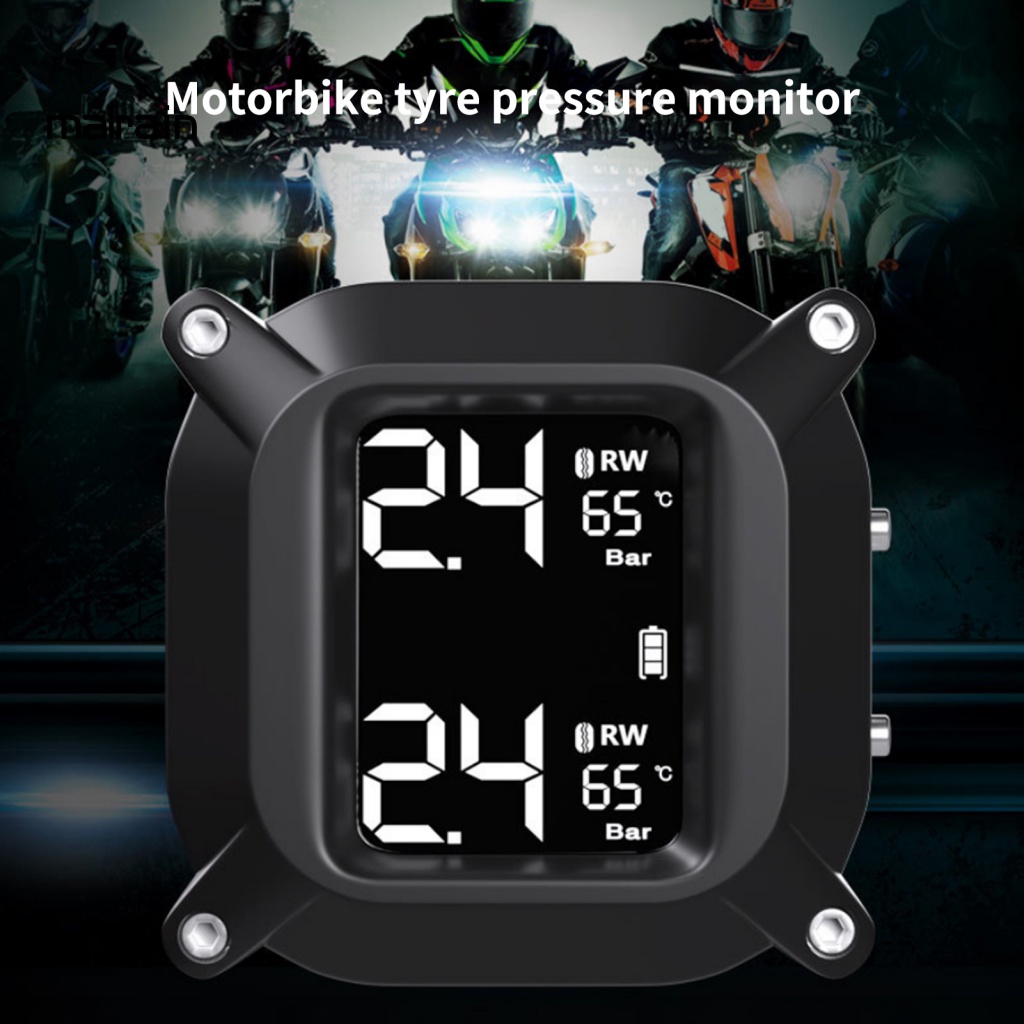 Máy Cảm Biến Áp Suất Lốp Xe Không Dây Màn Hình LCD