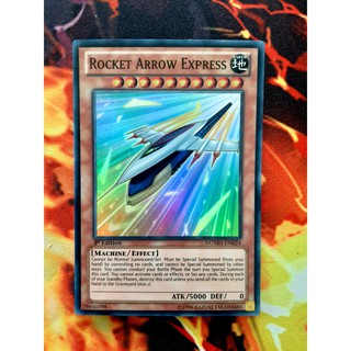 Thẻ bài yugioh -monster-rocket arrow express - numh-en024 - super rare 1st edition