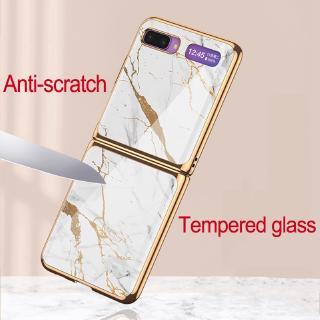 Ốp điện thoại kính cường lực chống trầy gấp lại được cho Samsung Galaxy Z Flip