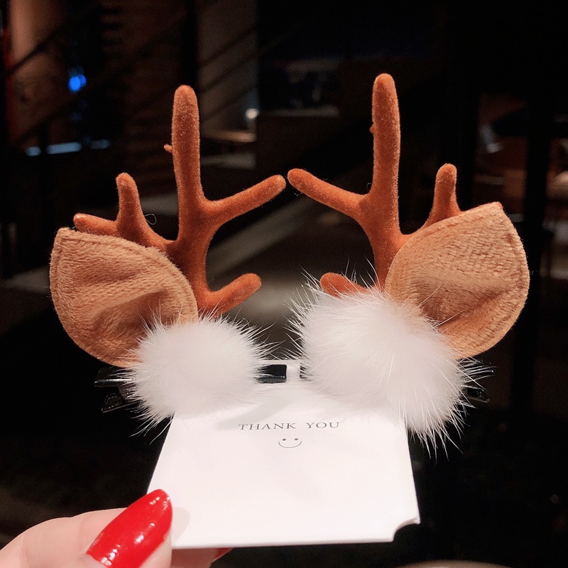 Kẹp Tóc Hình Nón Giáng Sinh Hoạt Hình Phong Cách Hàn Quốc Cho Nữ