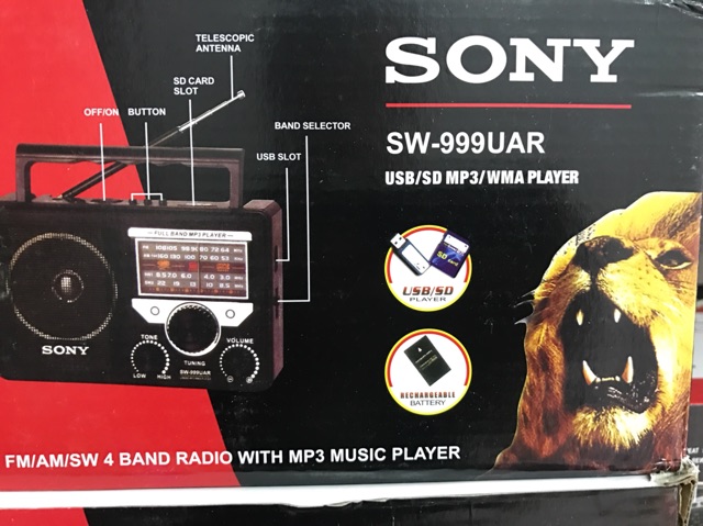 [Freeship toàn quốc từ 50k] Radio SONY SW -999UAR đọc thẻ sd usb ...