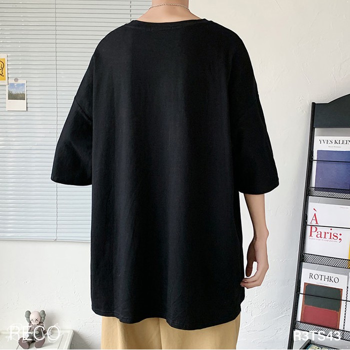 Áo thun, phông nam nữ Hàn Quốc cao cấp dáng rộng tay lỡ T-Shirt Loose R3TS43 Unisex
