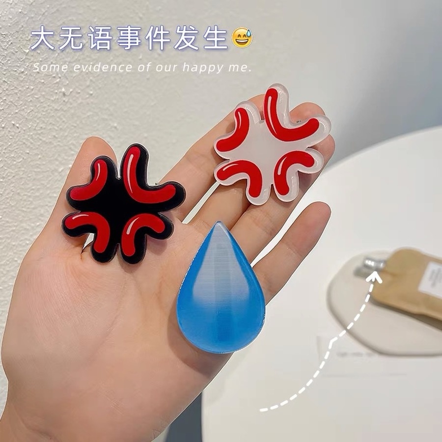 Kẹp tóc Haimeikang hình biểu tượng cảm xúc vui nhộn dễ thương thời trang cho nữ