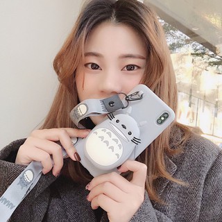 [ IPHONE] Ốp Silicon Ví - Kèm Dây Đeo - N007