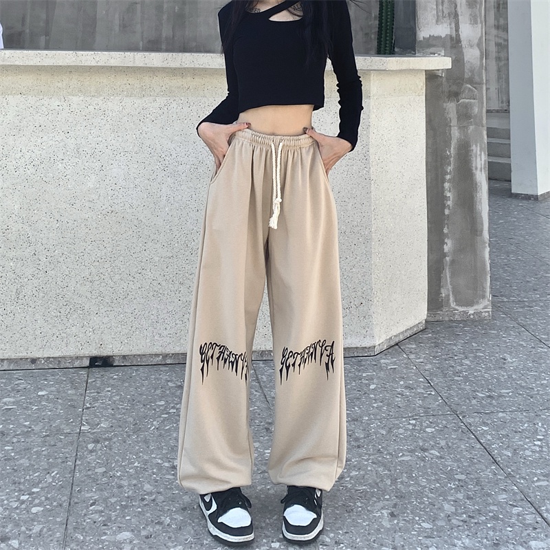 Quần ống rộng In Họa Tiết Phong Cách Cổ Điển Dành Cho Cả Nam Và Nữ