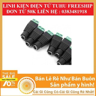 Cặp jack dc nguồn 5.5x 2.1mm đực+ cái