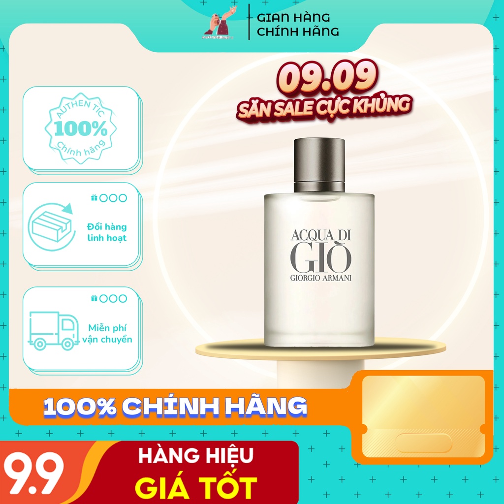 Nước Hoa Nam Cao Cấp Acqua Di Giò (Trắng) EDT 100ml Mùi Hương Quyến Rũ Chính Hãng