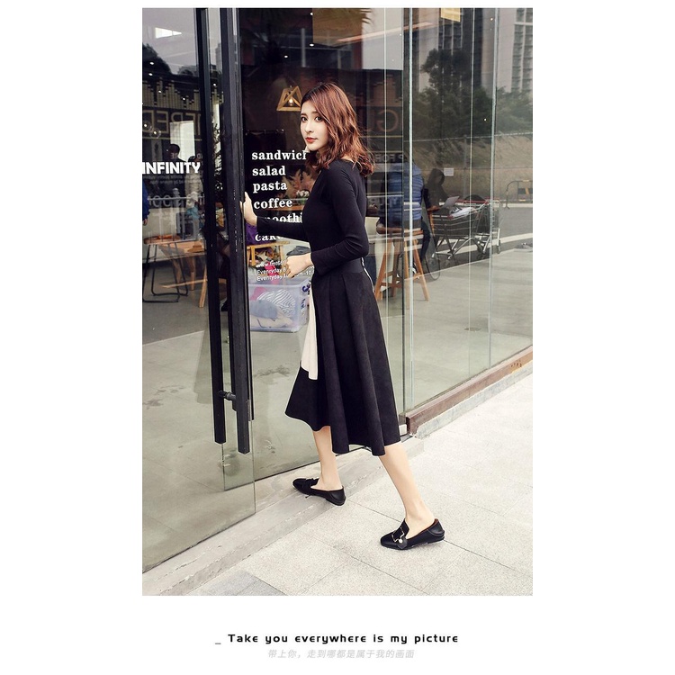 Giày lười đế mềm thời trang mùa thu cho mẹ bầu