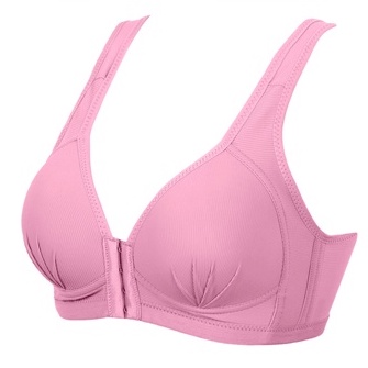 Plus Áo Ngực Cotton Mỏng Không Gọng Cài Khóa Trước Thiết Kế Thoáng Khí Thoải Mái Thời Trang