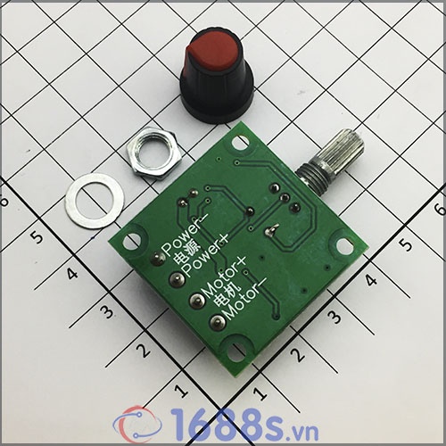 Mạch điều tốc động cơ PWM 2A DC 3V-12V - 1803BK - 1688s.vn