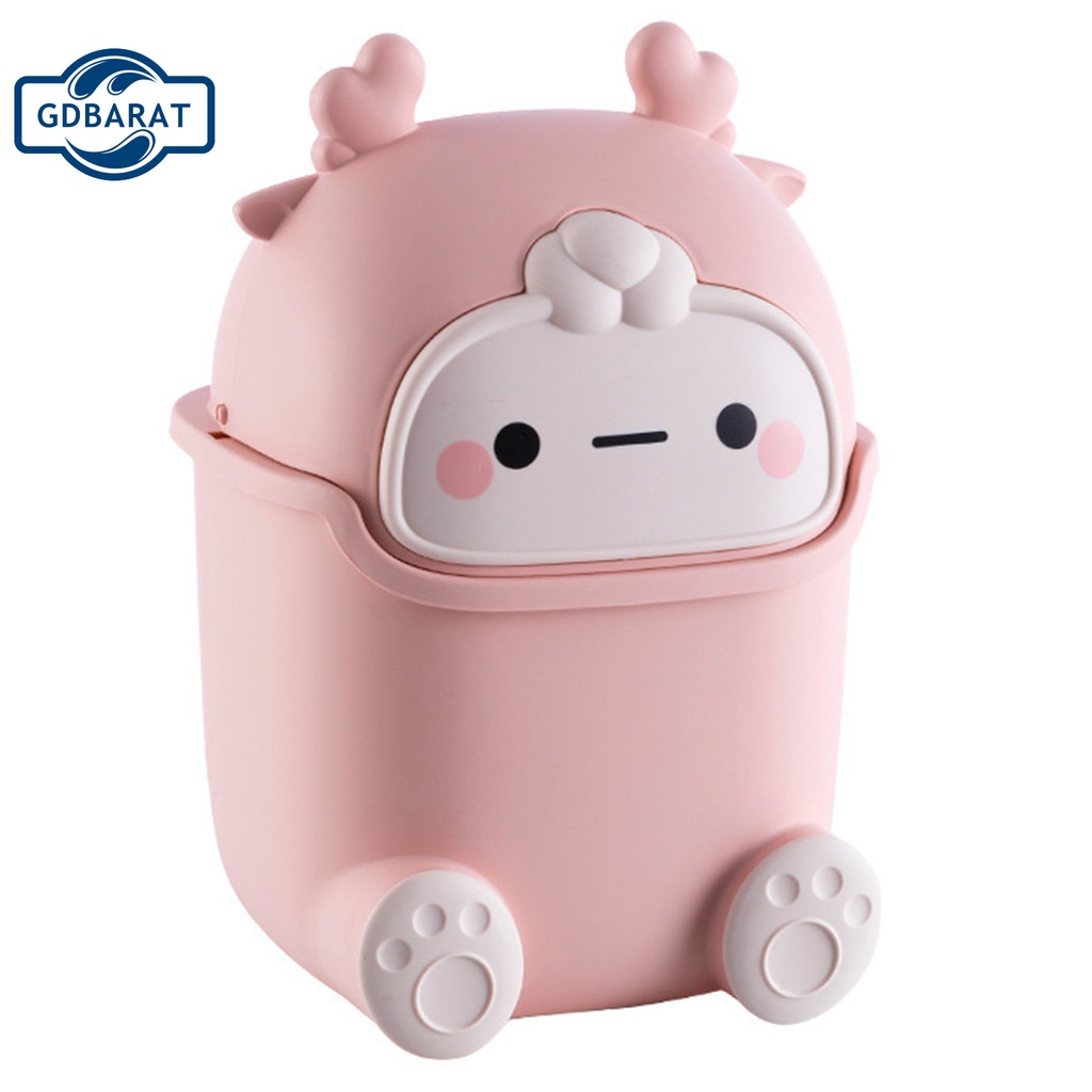 Thùng rác để bàn đa năng không mùi họa tiết mặt cười vui nhộn