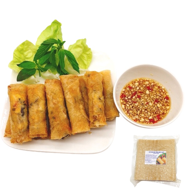 Vỏ ram hà tĩnh loại đặc biệt hút chân không khoảng 50 lá bánh ram làm chả giò vỏ nem rán vỏ chả ram gói sủi cảo chiênhi