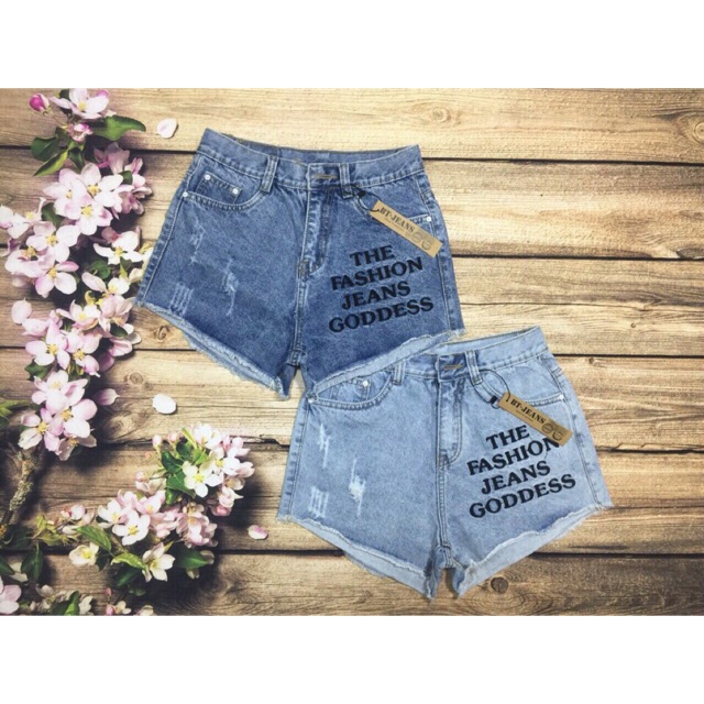 Quần short jean nữ