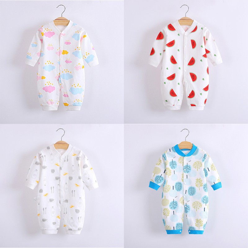 Bộ áo liền quần in hoa xinh xắn cho bé