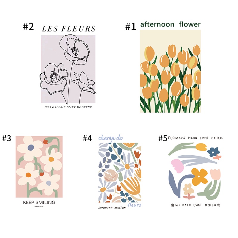 Rèm Cửa Họa Tiết Hoa Tulip Trang Trí Nhà Cửa