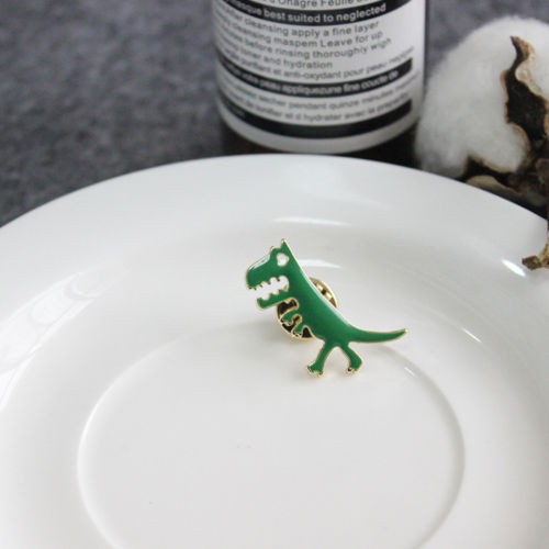 Pin cài áo hình khủng long xanh thời trang dành cho nữ