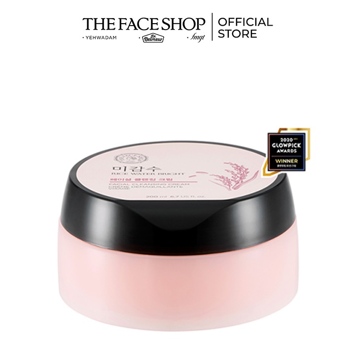 [Mã FMCGMALL -8% đơn 250K] Kem Tẩy Trang Làm Sáng Da Thefaceshop Rice Water Bright Facial Cleansing Cream 400ML